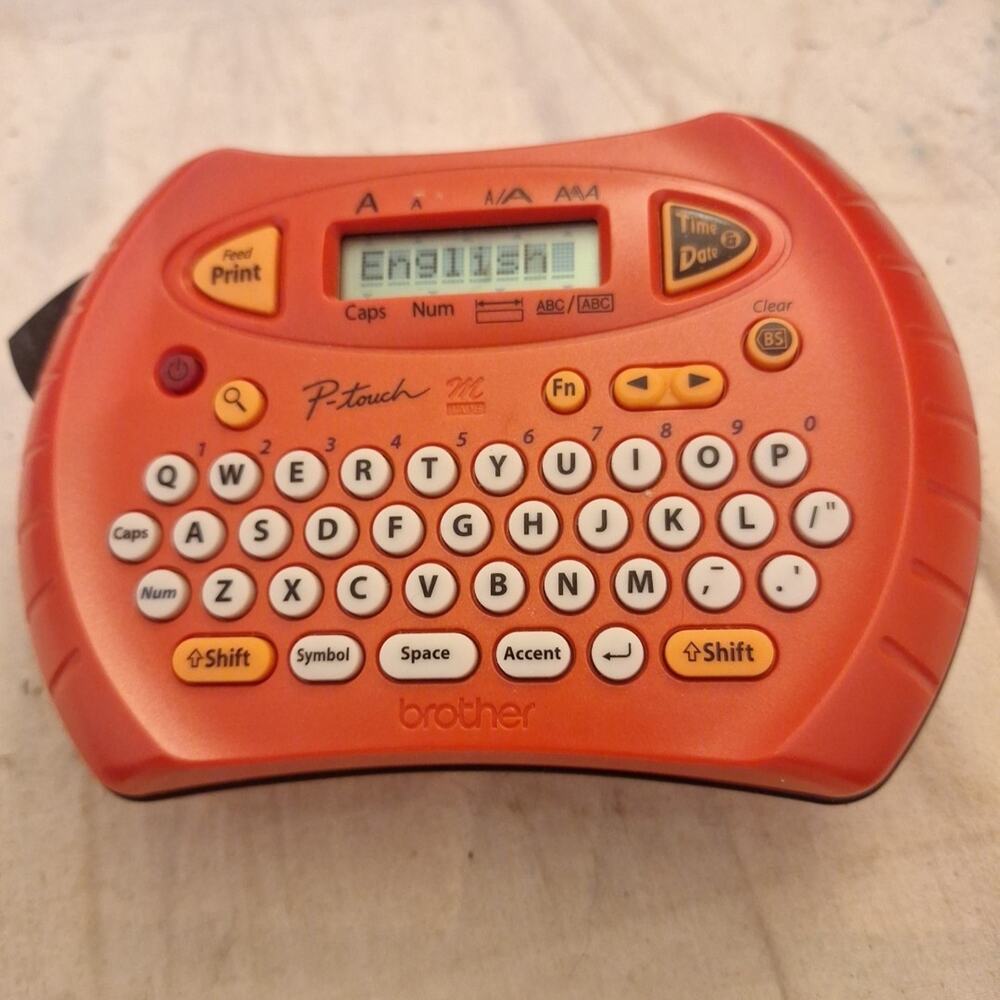Brother PT-70 P-Touch Blue Electronic Handheld Labeling System Label Maker Tape